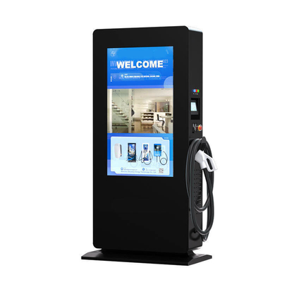 CCS Chademo 30Kw-240Kw Dc Ccs2 /Ccs1Ev Charging Pile With Media Advertisement Display