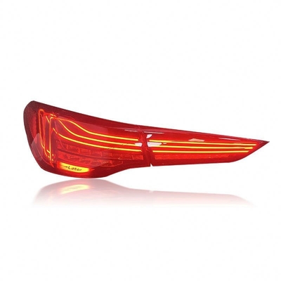 BMW 4 Series G22 2020 Year G82 M4 Model CSL Style Tail Lamps Black And Red Color