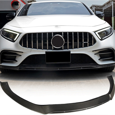 Other Carbon Fiber C257 Front Bumper Lip Splitter Chin For Mercedes Benz CLS CLS 400 Sport CLS53 AMG 2018 2019