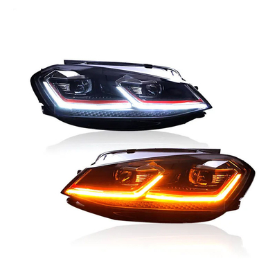 Experience the Latest LED Type 7.5 Style Sequential Headlights for VW Golf Mk7 2013-2020