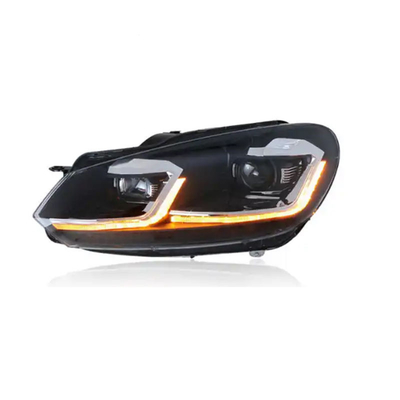 VW Golf 6 LED Headlight DRL Signal Lamp HID Bi Xenon Auto Accessories for 2008-2012