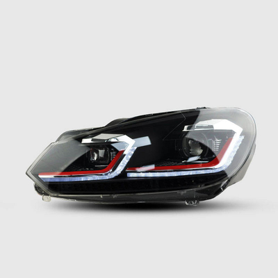 VW Golf 6 LED Headlight DRL Signal Lamp HID Bi Xenon Auto Accessories for 2008-2012