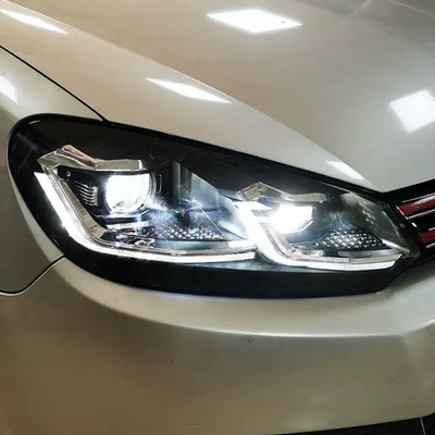 VW Golf 6 LED Headlight DRL Signal Lamp HID Bi Xenon Auto Accessories for 2008-2012