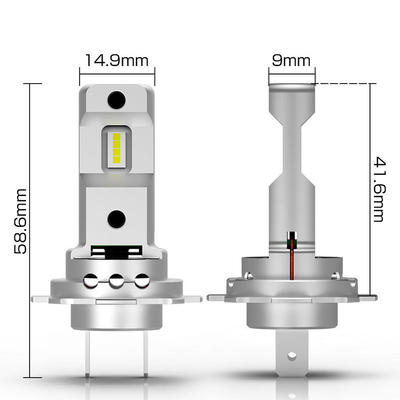 High Power Led Headlight Bulbs For Car Lifespan 50000 Hours Color Temperature 6000K