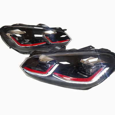 Year 2009-2013 Golf 6 Tuned VW VI Headlights with Halogen to Xenon/LED Customization