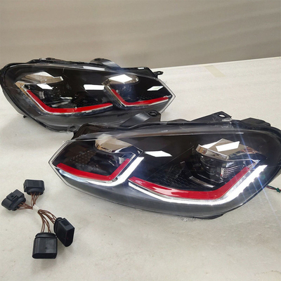 Year 2009-2013 Golf 6 Tuned VW VI Headlights with Halogen to Xenon/LED Customization