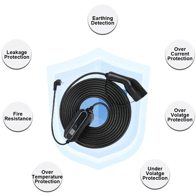 Black Electric Car Home Portable Wallbox 10A 16A 20A 24A 32A Ev Charger for Replace/Repair