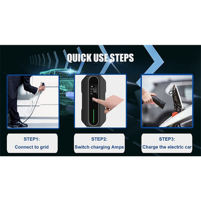 Electric Car Battery Charging Station Portable EV Charger Mode 2 IEC 62196 Fast AC 8A-16A
