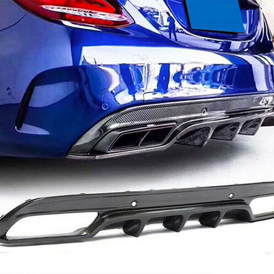 Upgrade Your Mercedes Benz W205 C250 Sport with Carbon Fiber Rear Bumper Diffuser Lip