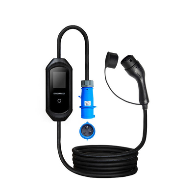 LED Indicator Type2 1.7-7KW Wallbox Fast EV Charging Station for 250V max Input Power