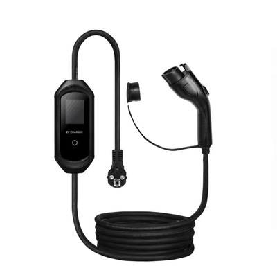 16A Portable EV Charger Type 1 Charging Station with Red LED Indicator and Cable