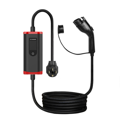Portable IP65 8A-32A Ajustable Type 1 EV Car Charger with 2000V Withstand Voltage