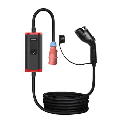 Portable IP65 8A-32A Ajustable Type 1 EV Car Charger with 2000V Withstand Voltage