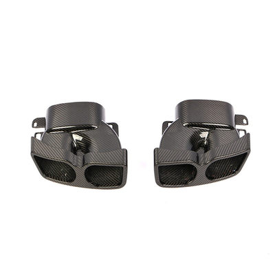 Other Year Dry Carbon Fiber W205 Tail Muffler Exhaust Pipes For Mercedes Benz W213 W218 W222 GLE GLC CLA 2019
