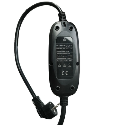 Portable EV Charger Mode 2 IEC 62196 Fast AC 8A to 16A for Electric Car Battery Charging