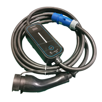 GBT Portable EV Charger Type1/Type2 Electric Vehicles with 16A/32A Adjustable Current