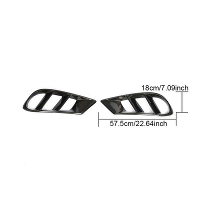 Other Carbon Fiber Grill Frame Front Air Vent Outlet Cover Trim for Mercedes Benz CLS W218 Sport 2014-2017