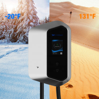 110-240V Input Voltage 9kw 11kw Type 1 EV Wall Charger with 5M Charging Cable TPE Jacket