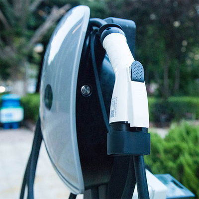 Floor Mounted AC EV Charging Station With One Type 2 Plug Optional For Electric Car