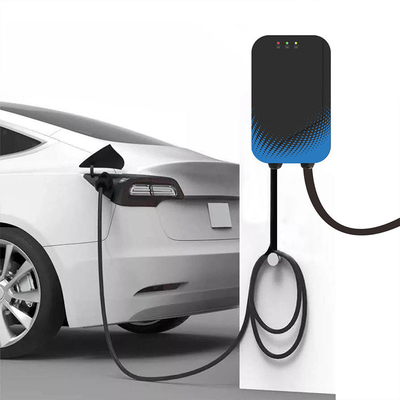 3.5 Inch LCD Display Electric Charger Station With App Support and Powered 7kW Output