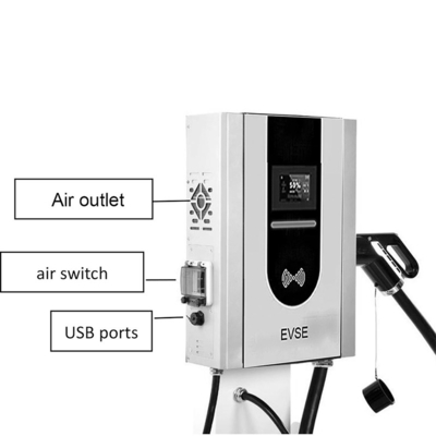 GBT Type Fast EV Charger DC Wall Charger with Rated current 0-200A Output Power 20kW