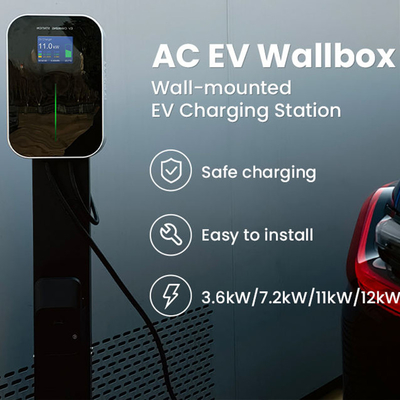 IP66 Waterproof 16A 3 Phase Type 2 Floor-Mounted Charging Stations for 11Kw EV Charger