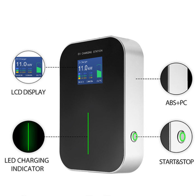 IP66 Waterproof 16A 3 Phase Type 2 Floor-Mounted Charging Stations for 11Kw EV Charger