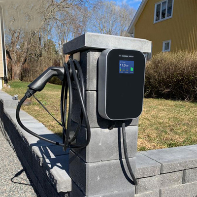 IP66 Waterproof 16A 3 Phase Type 2 Floor-Mounted Charging Stations for 11Kw EV Charger