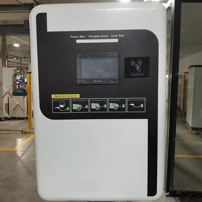 3.5 Inch LCD Display 60KW EV Wall Charger Wallbox AC Wall Mount Car Charging Station