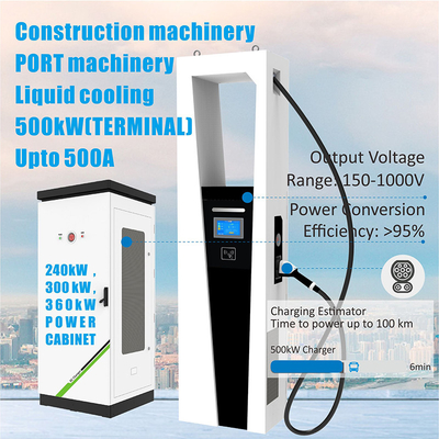 Input Frequency 40-60Hz Output Current 500A Split Type EV Ultra-Fast Charging Station