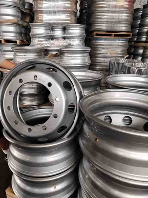 High Compatibility Silver Coated Truck Steel Rim for Replacement and Repair Purpose