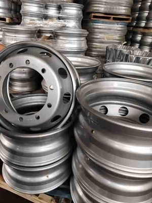 High Compatibility Silver Coated Truck Steel Rim for Replacement and Repair Purpose