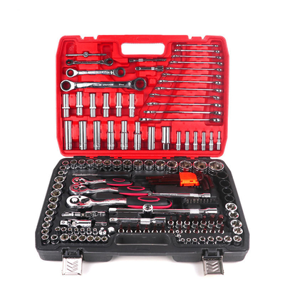 Automotive Repair 151PCS Car Tool Box 12pt 6pt Socket Set Tool Kits Auto Repair Tools