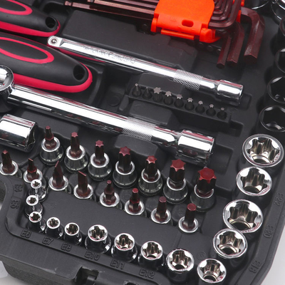 Automotive Repair 151PCS Car Tool Box 12pt 6pt Socket Set Tool Kits Auto Repair Tools