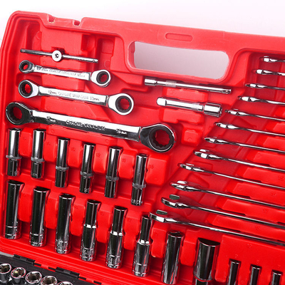Automotive Repair 151PCS Car Tool Box 12pt 6pt Socket Set Tool Kits Auto Repair Tools