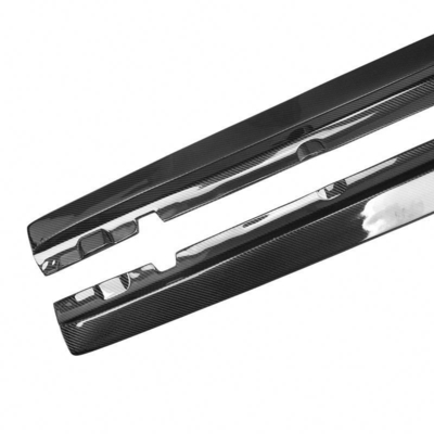 220*15*17cm Carbon Fiber Side Skirts Extension For Mercedes-Benz C Class W205 C205 C200