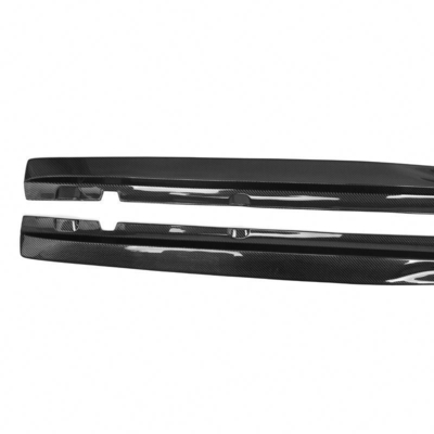 220*15*17cm Carbon Fiber Side Skirts Extension For Mercedes-Benz C Class W205 C205 C200