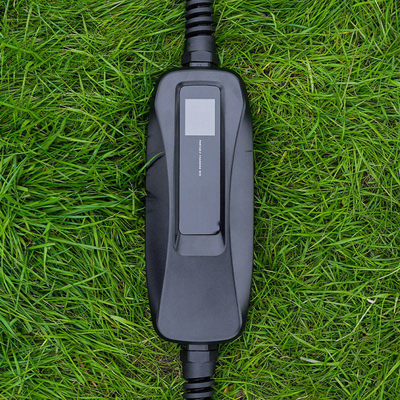 32A Type1/Type2 Portable EV Charging Box for Nissans LEAF Charging Cables Black