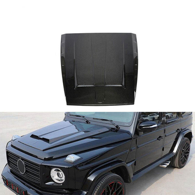 Mercedes-Benz G-Class G500 G550 AMG 2019 Gloss Black Carbon Fiber Car Engine Hood Cover