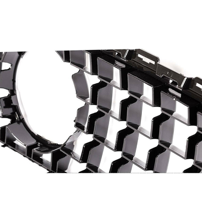 ABS Front Bumper Mesh Grill GT Type Car Front Grille Grill For C-CLASS W205 2014-2018