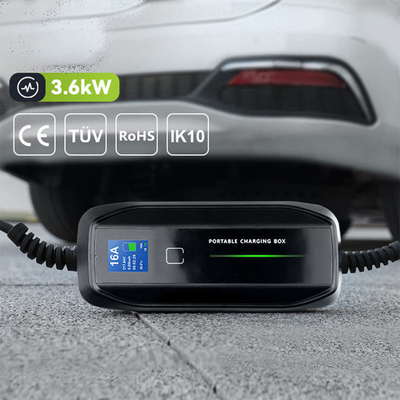 IP67 3.6kw Type 1/Type 2 16A Plug Electric Vehicle Car Charger with Durable Material