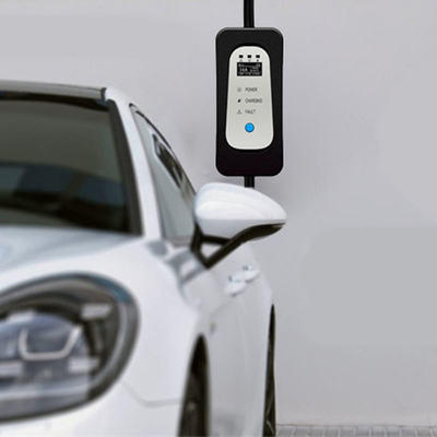 Portable Ev Charger For Electric Vehicle 16A Current Adjustable Iec 62196 Type2 Evse
