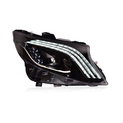 12V LED Headlight Assembly for Mercedes-Benz Vito Modified Maybach Style DRL Included