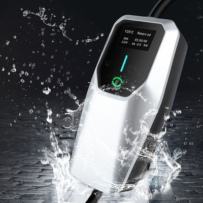 Single Phase Portable Ev Charger with Output Current 6A-8A-10A-13A-16A-20A-24A-32A