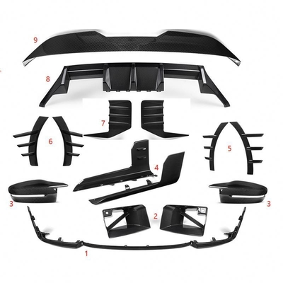 Carbon Fiber M Performance Style Front Bumper For BMW G87 M2 Coupe Easy Installation