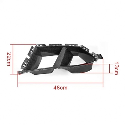MP Style Dry Carbon Fiber Front Bumper Fog Air Intake Vents for BMW G80 M3 G82 G83 M4
