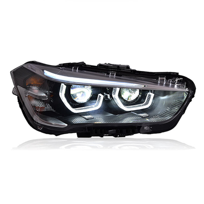 12V Headlight Assembly Modified Spoon Daytime Running Light LED Laser Lens For BMW X1