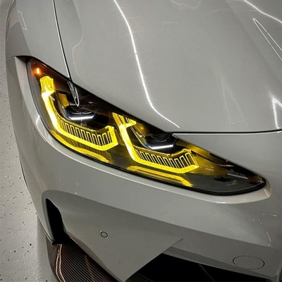 Lemon Yellow DRL LED Modules Board Set For BMW M3 G80 M4 G82 Laser Headlight Car Accessories