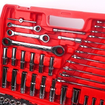 151Pcs Professional Hand Tool Box Socket Ratchet Wrench Set for Automotive Repair
