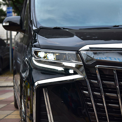 Design Auto LED Headlights for Toyota Alphard Three Eyes Modified Headlamp 35 Wattage